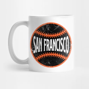 San Francisco Retro Baseball - White Mug